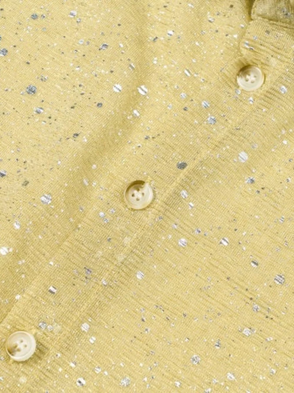 Men's Glitter Button Up Long Sleeve Shirt, image 3