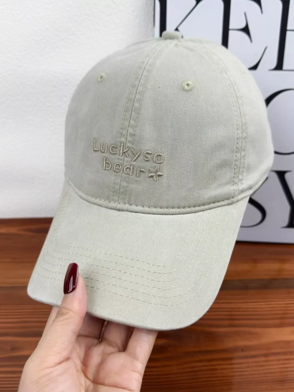 Luckyso Bear Embroidered Baseball Cap, image 2