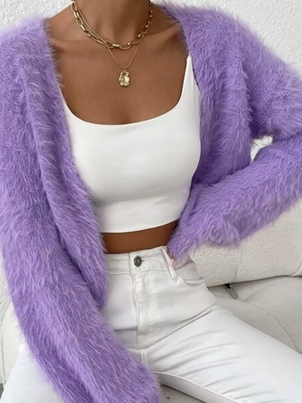 Open Front Long Sleeve Cardigan, image 6
