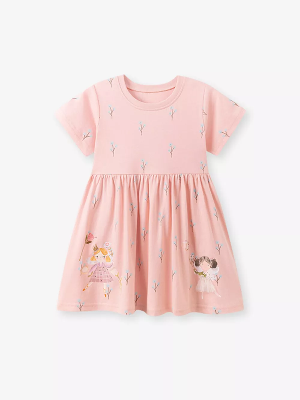 Children's Cartoon Short Sleeve Casual Dress, image 6