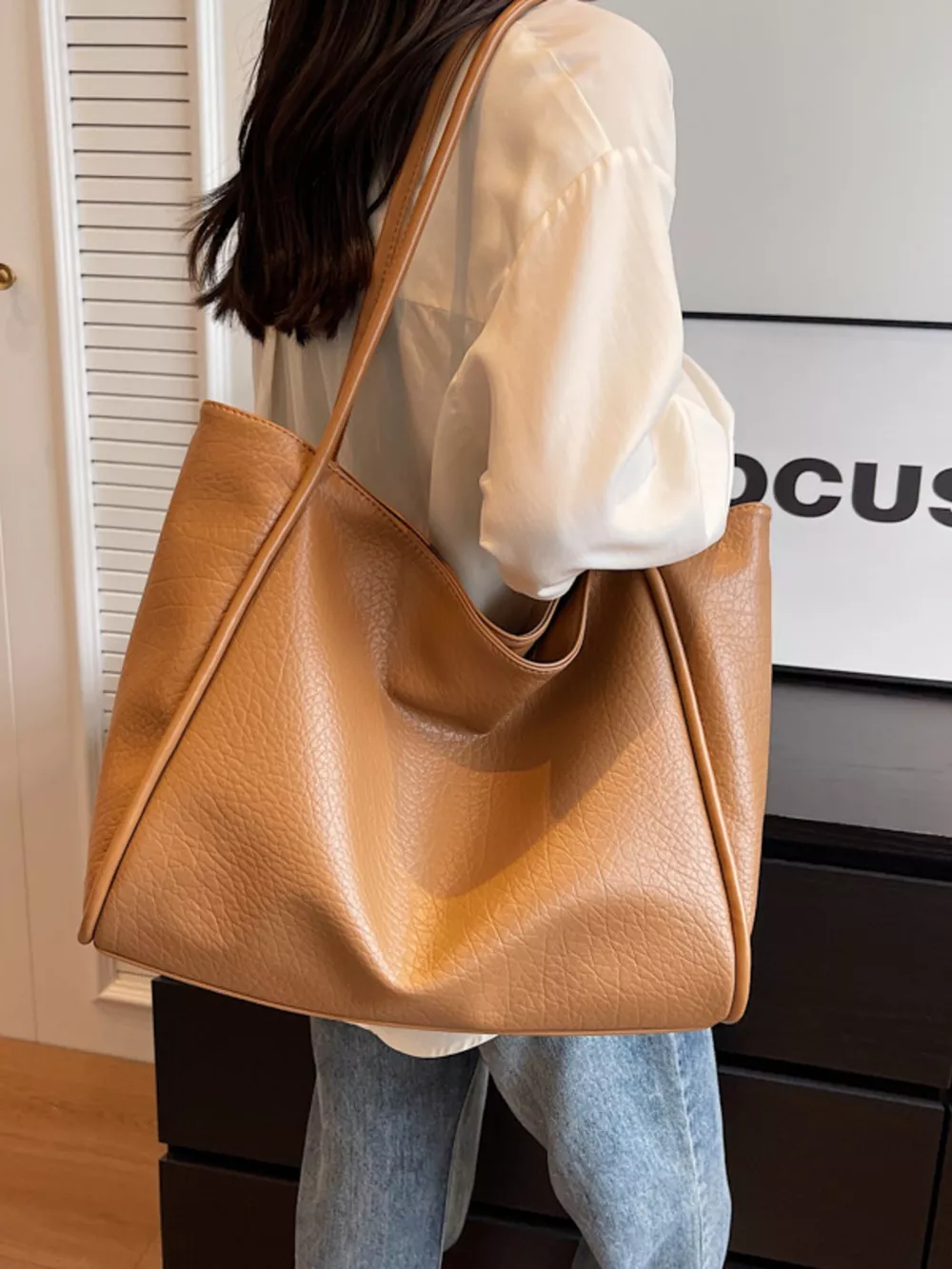 PU Leather Tote Bag
