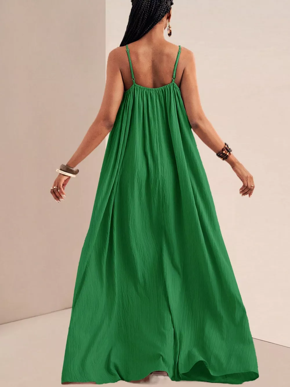 Spaghetti Strap Flowy Maxi Dress, image 14