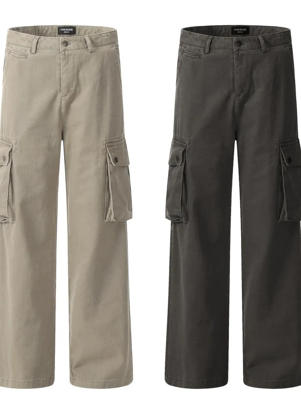 Men's Wide Leg Cargo Pants, image 5