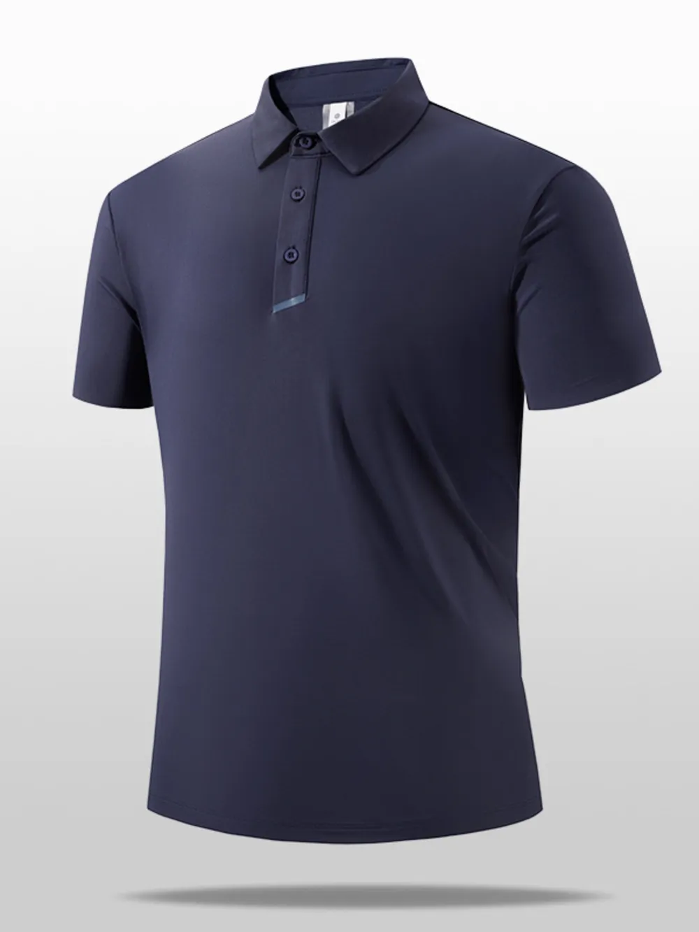 Men's Plus Size Button Detail Short Sleeve Polo, image 9