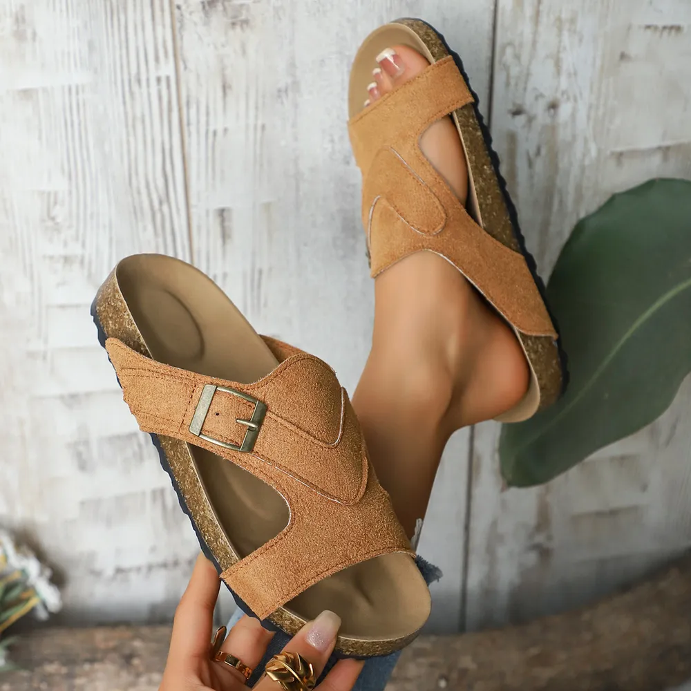 Open Toe Cutout Sandals, image 5