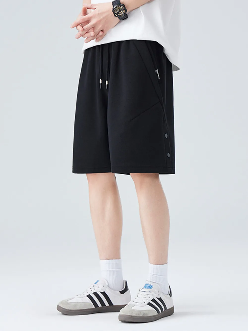 Men's Plus Size Drawstring Loose Fit Shorts