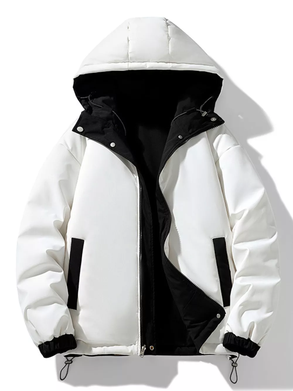 Men's Full Size Reversible Two-Tone Hooded Jacket Plus Size, image 2