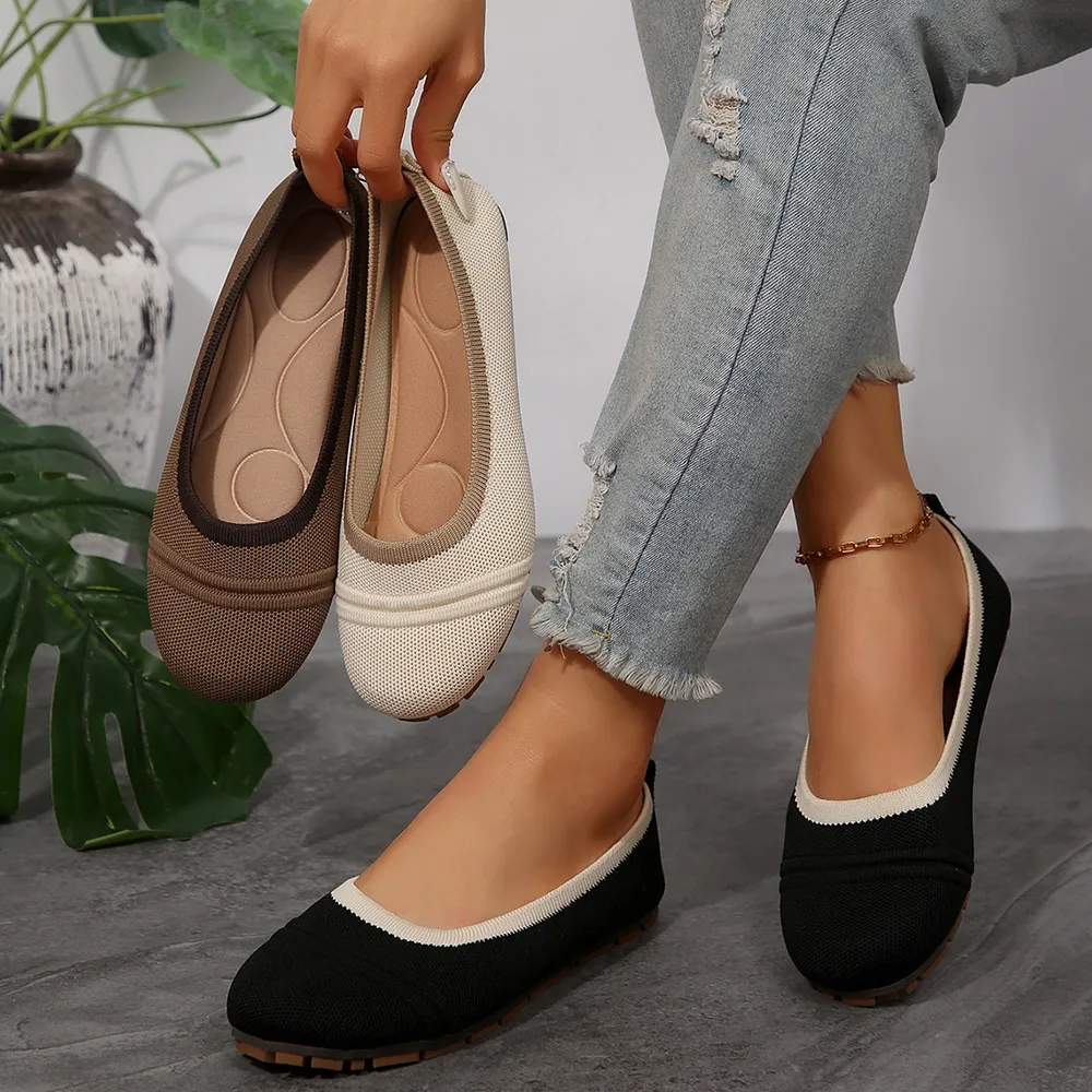 Round Toe Flat Slip-Ons, image 2