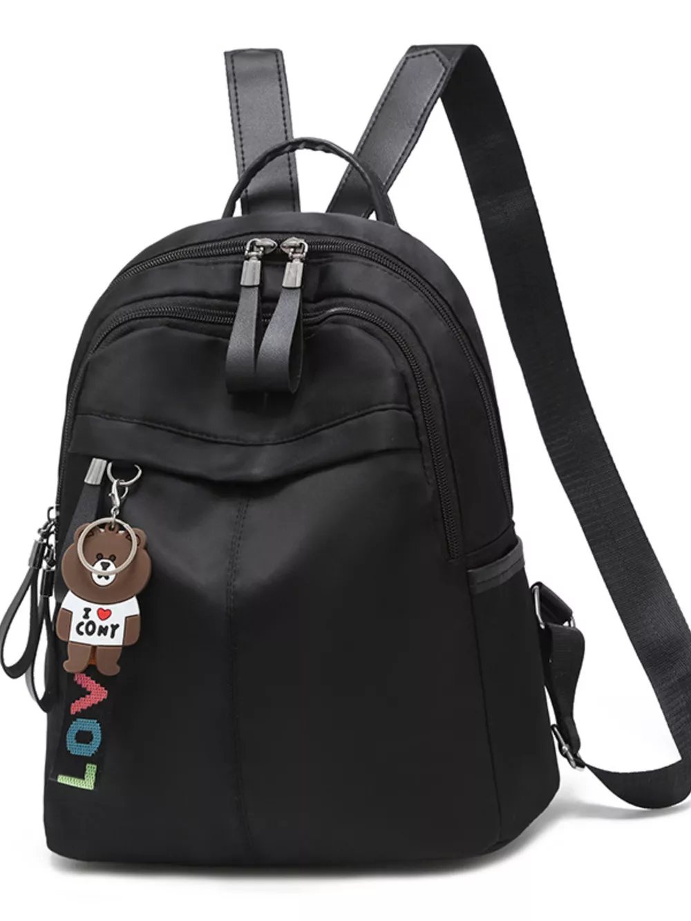 Lightweight Zip Backpack Bag, image 4