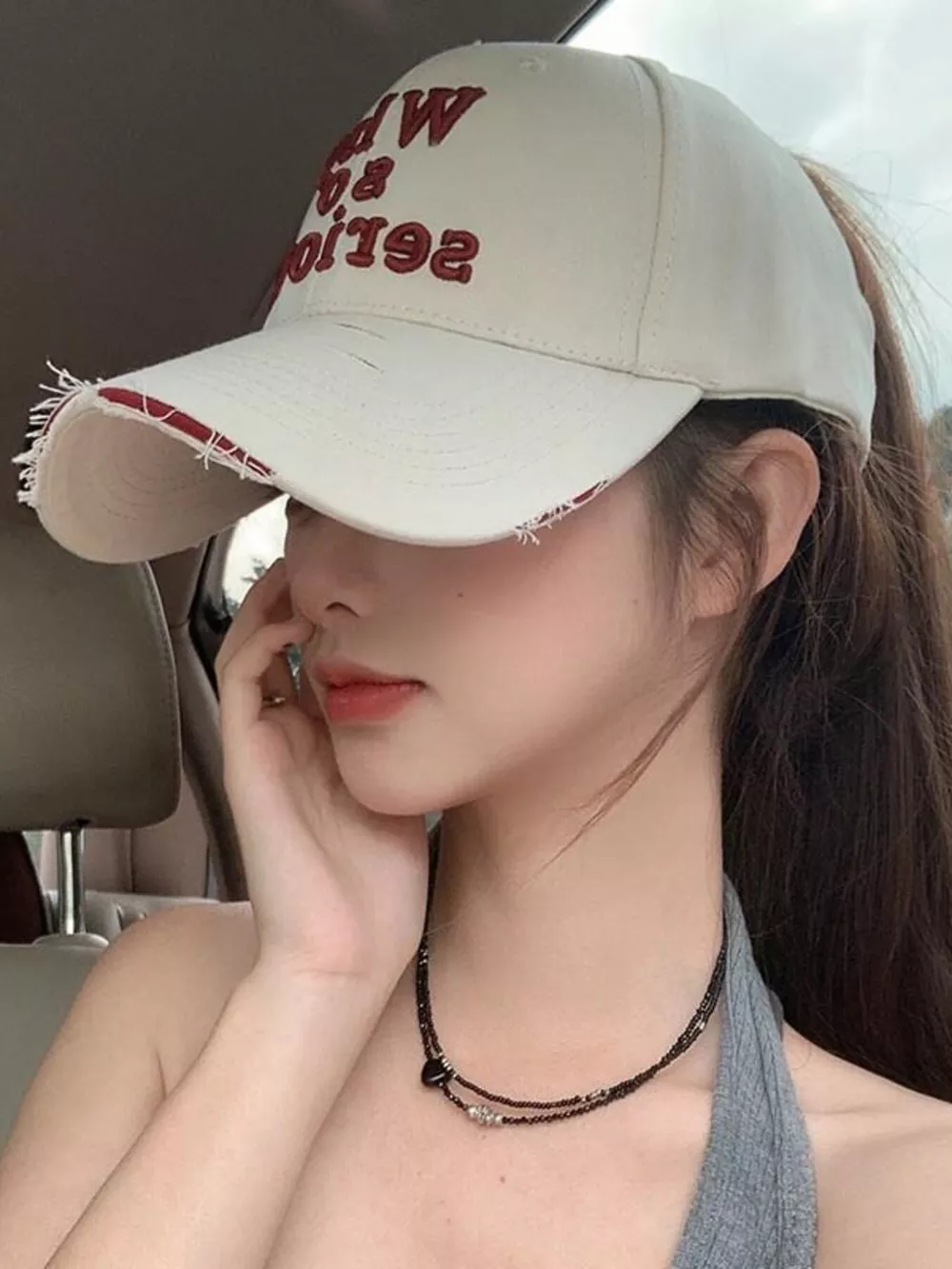 Embroidered Slogan Baseball Cap, image 3