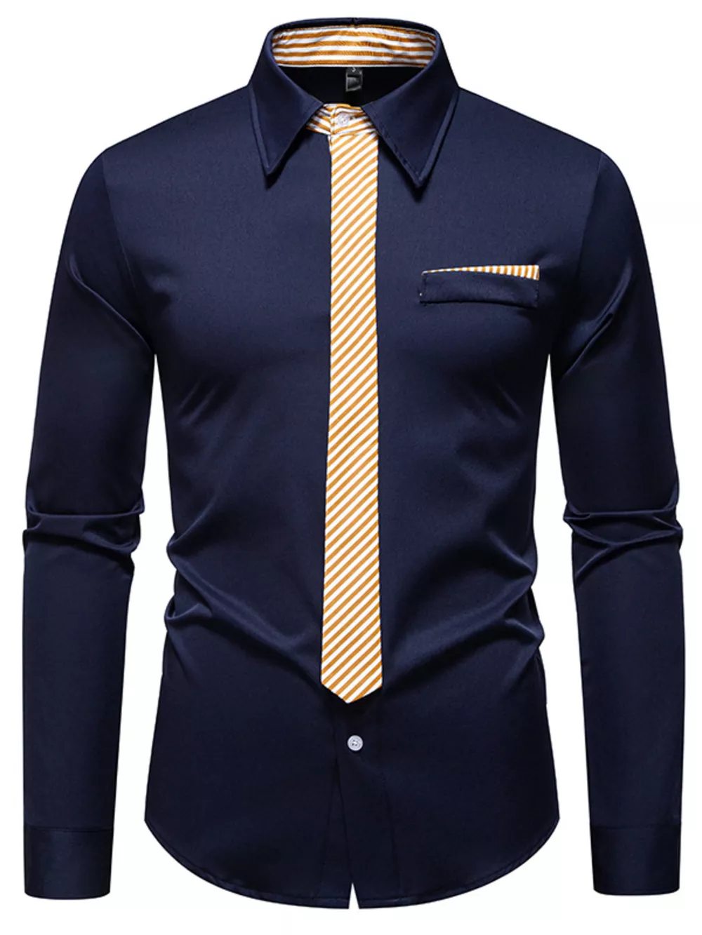 Men's Button Up Long Sleeve Shirt, image 7