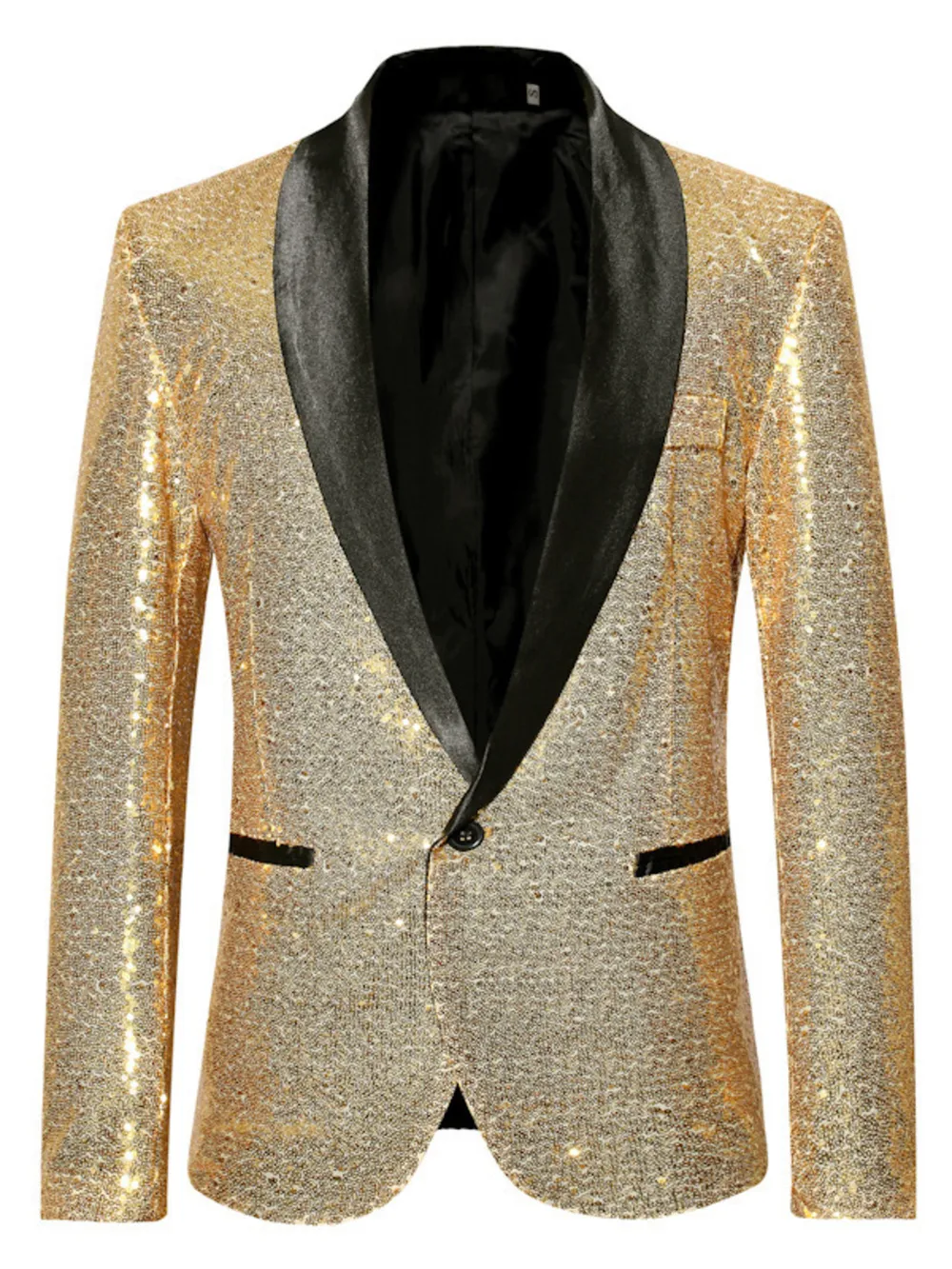 Men's Sequin Long Sleeve Blazer, image 7