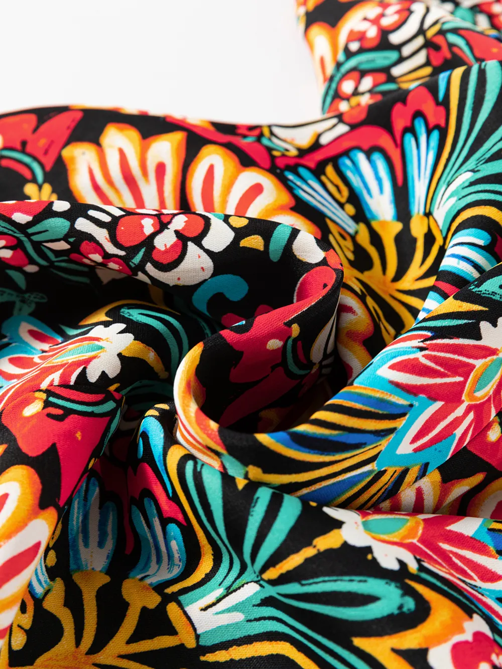 Floral Print Thin Straps High Waist Maxi Dress, image 8