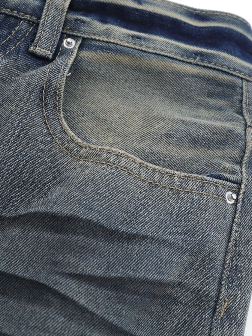 Men's Distressed Wide Leg Jeans, image 7