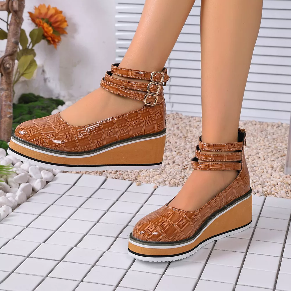 Multi-Strap Wedge Pumps, image 4