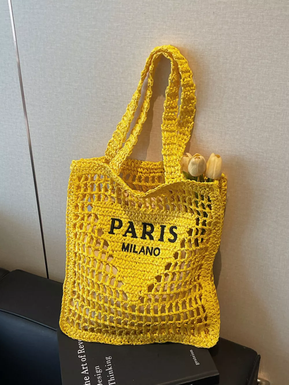 Crochet Knit Shoulder Bag, image 10