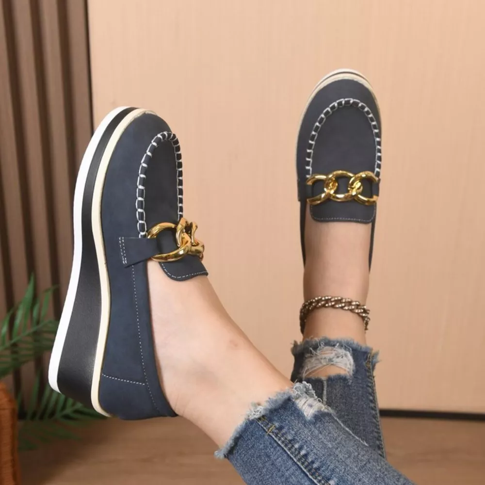 Round Toe Wedge Slip-Ons, image 7