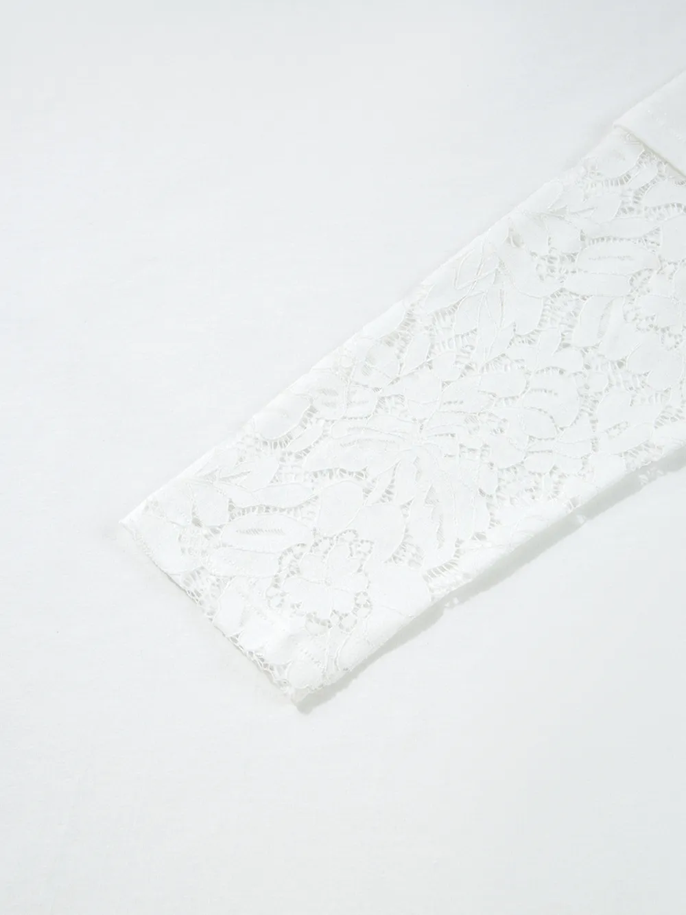 Lace Long Sleeve Insert Drop Shoulder Tee, image 10