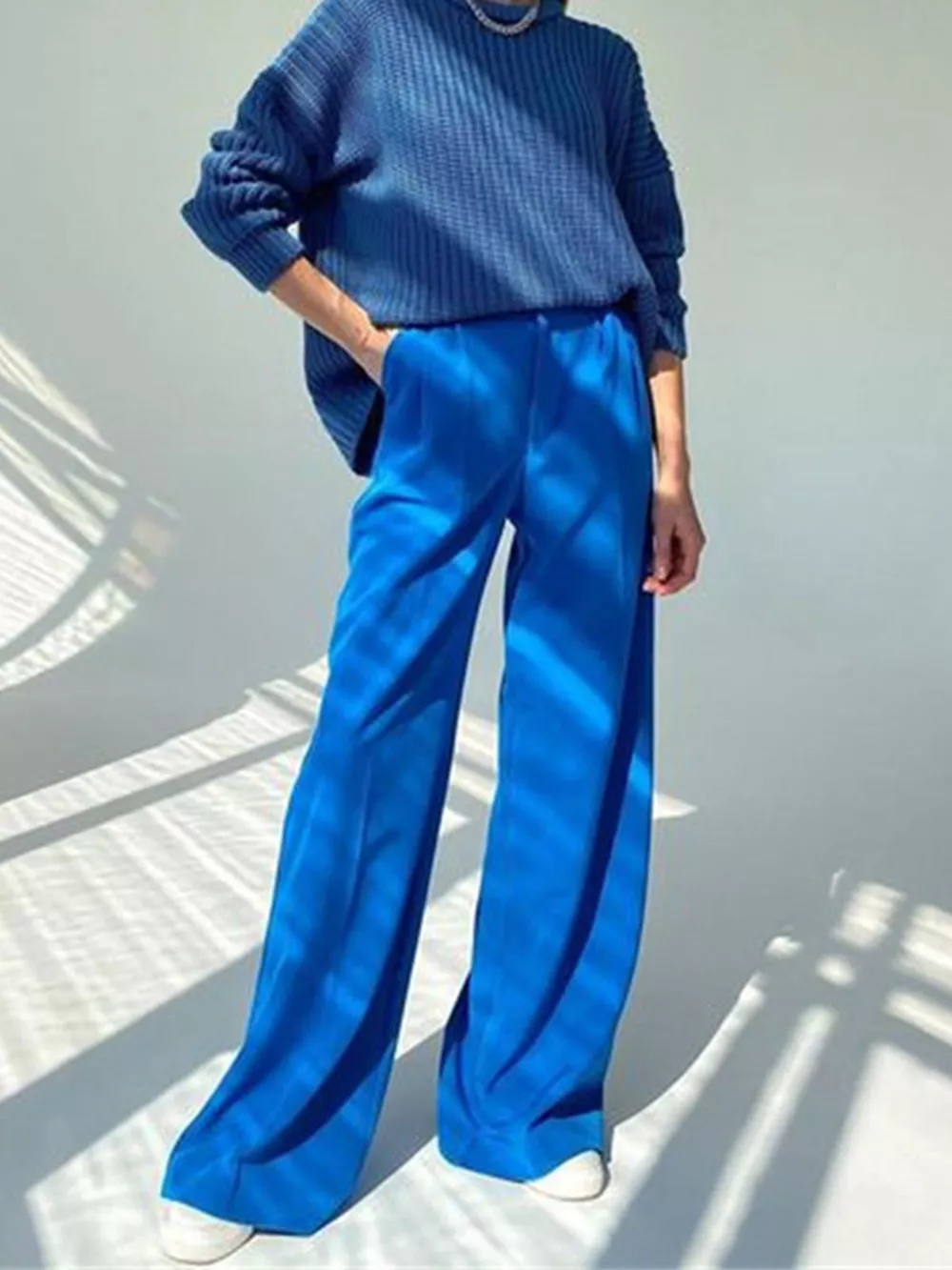 Wide Leg Pleated Pants, image 10