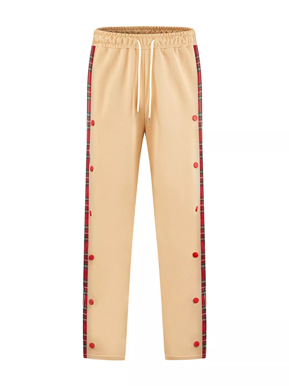 Men's Full Size Drawstring Plaid Side Stripe Pants Plus Size, image 11