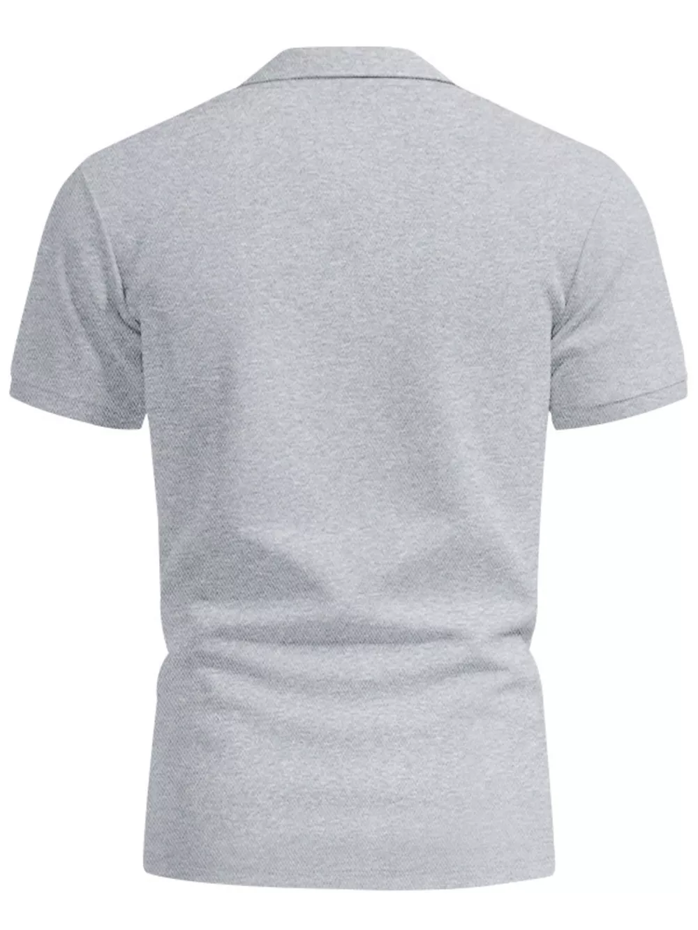 Men's Full Size Button Detail Short Sleeve Polo Plus Size, image 10