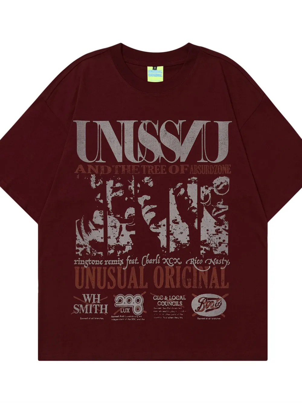 Men's Graphic Round Neck Oversized T-Shirt, image 2