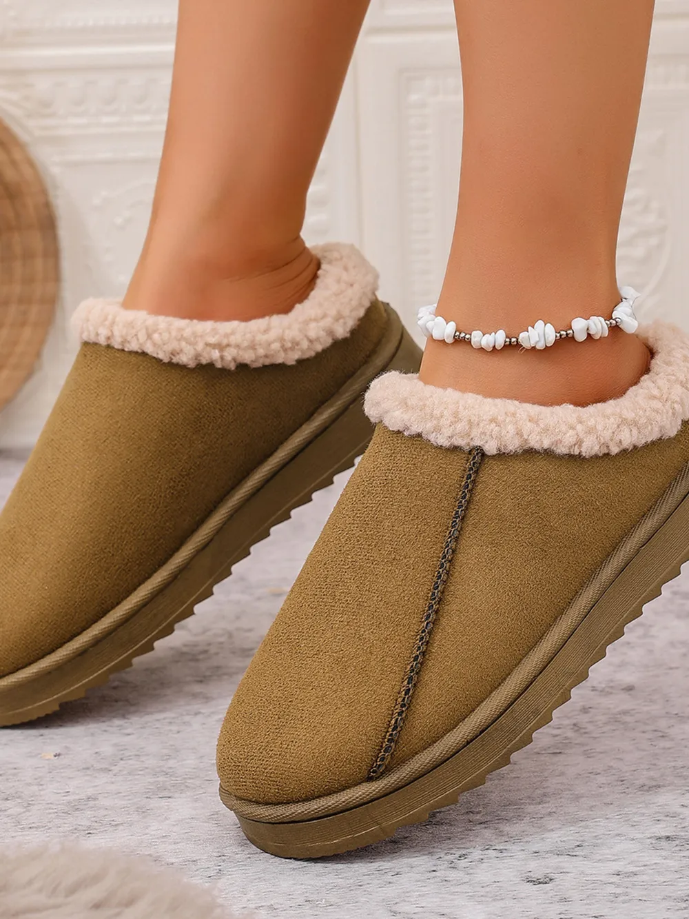 Cozy Faux Fur Lined Slippers, image 5