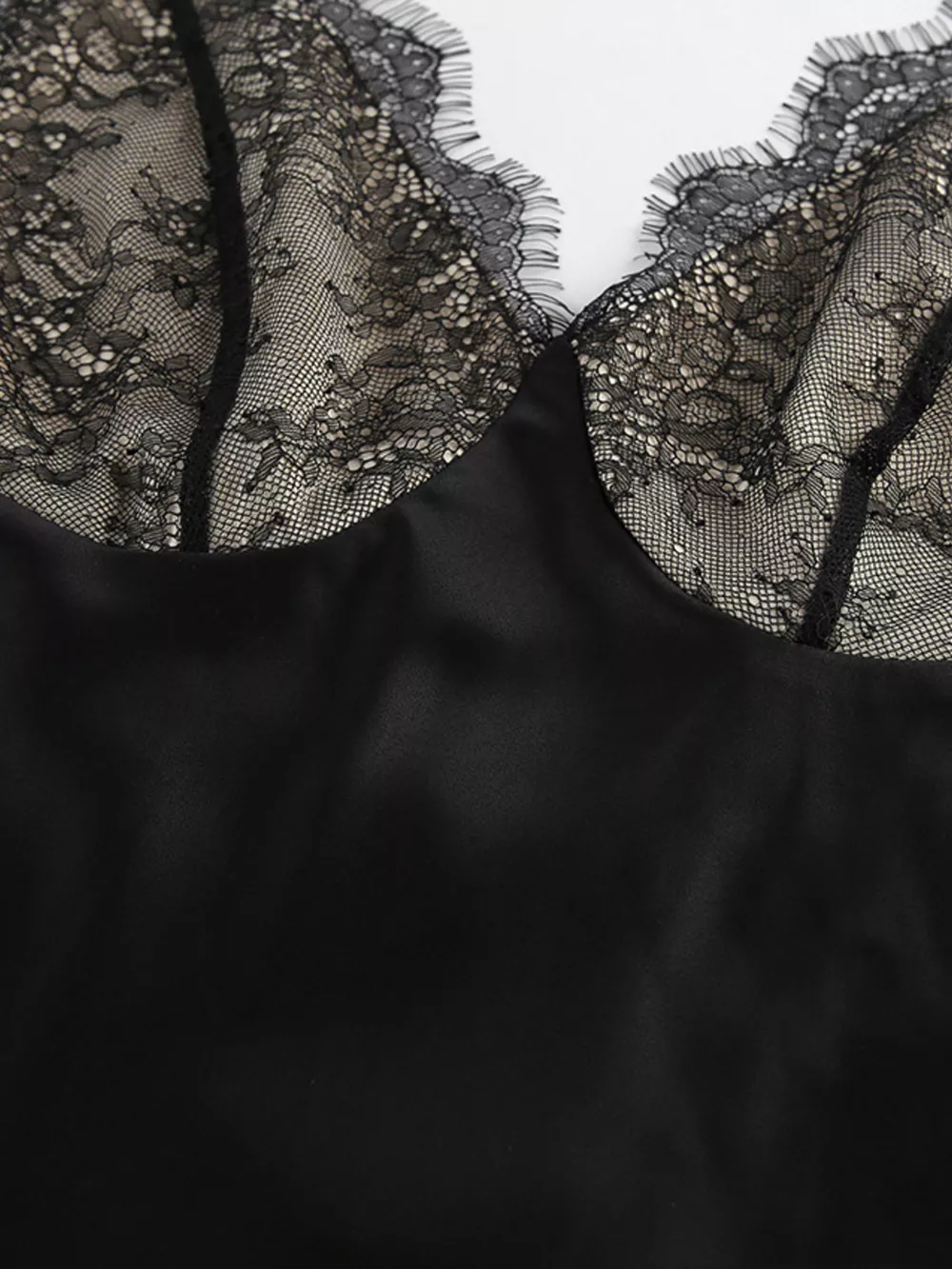 Lace Trimmed Adjustable Strap Midi Dress, image 15