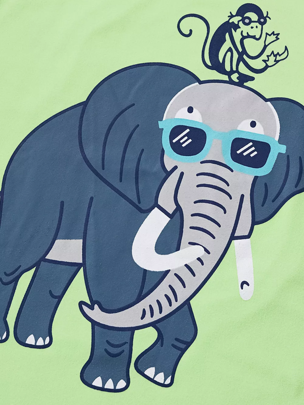 Children's Elephant Graphic Round Neck T-Shirt, image 4