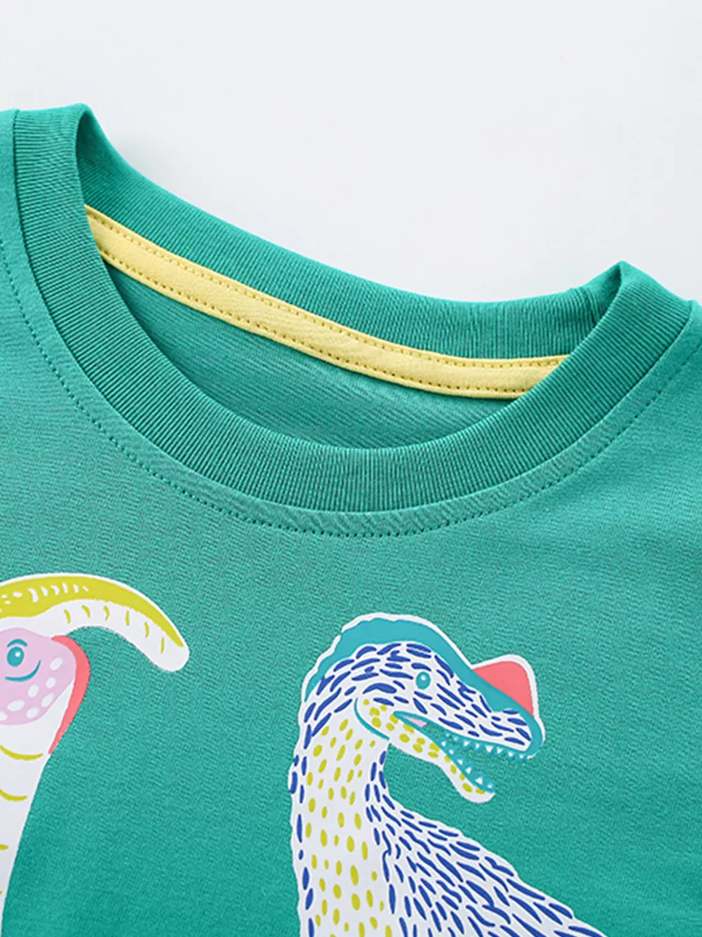 Children's Dinosaur Print Crew Neck Short Sleeve T-Shirt, image 2