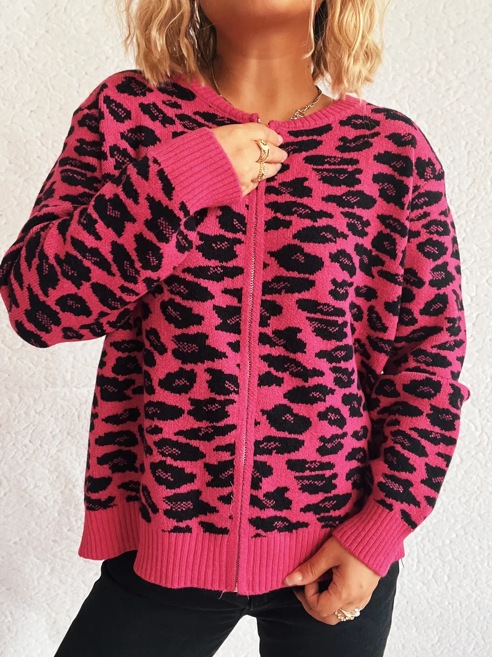Zip Up Long Sleeve Cardigan, image 22