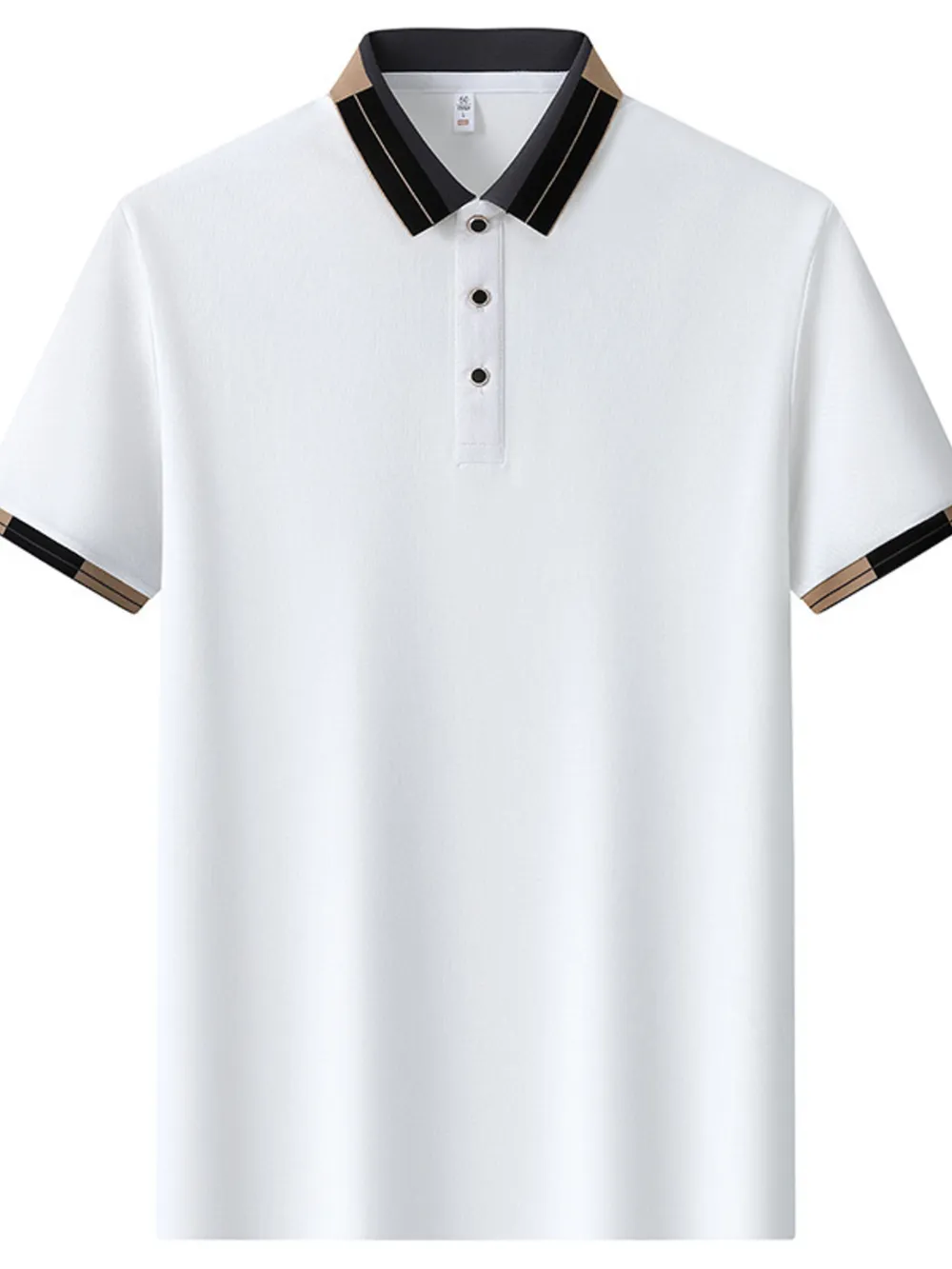 Men's Button Detail Short Sleeve Polo, image 4