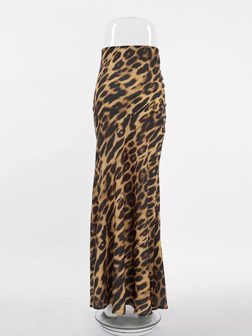 Leopard Print Bodycon Maxi Skirt, image 4
