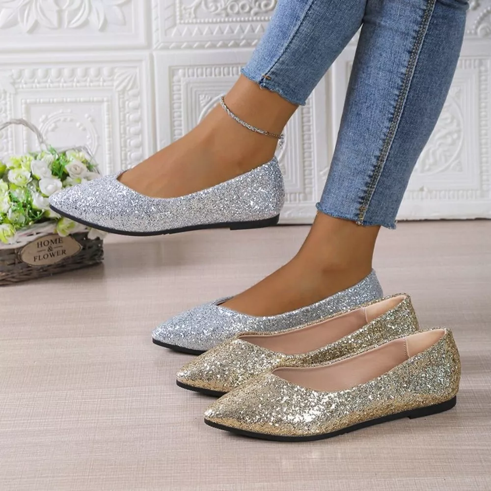Point Toe Flats Slip-Ons, image 2