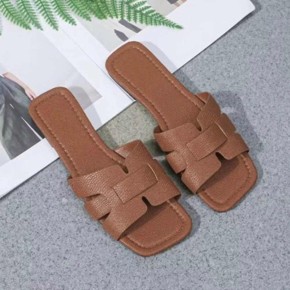 Woven Strap Flat Sandals, image 6