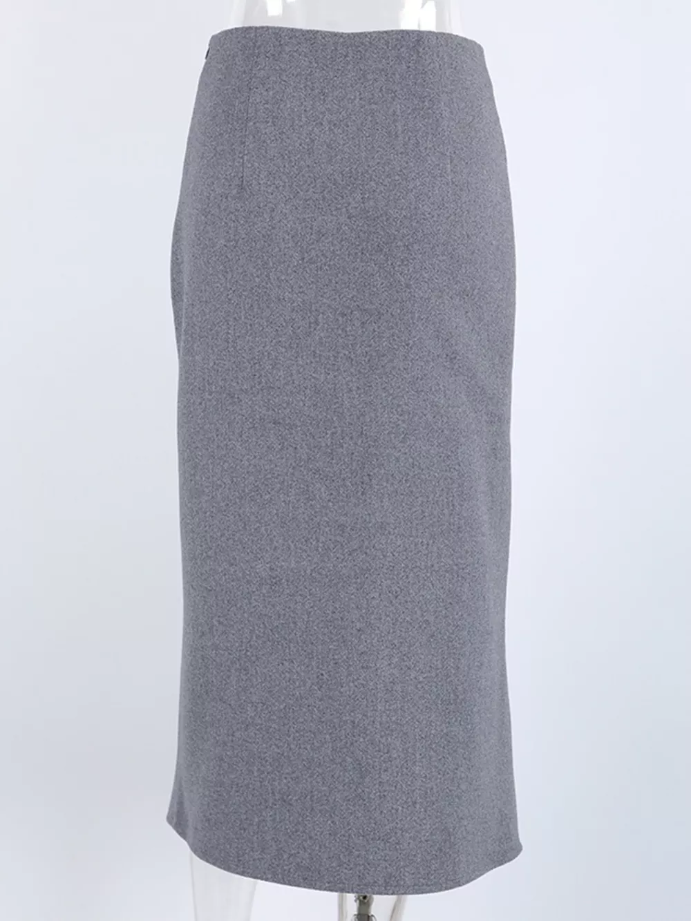 High-Waisted Wrap Midi Skirt, image 10