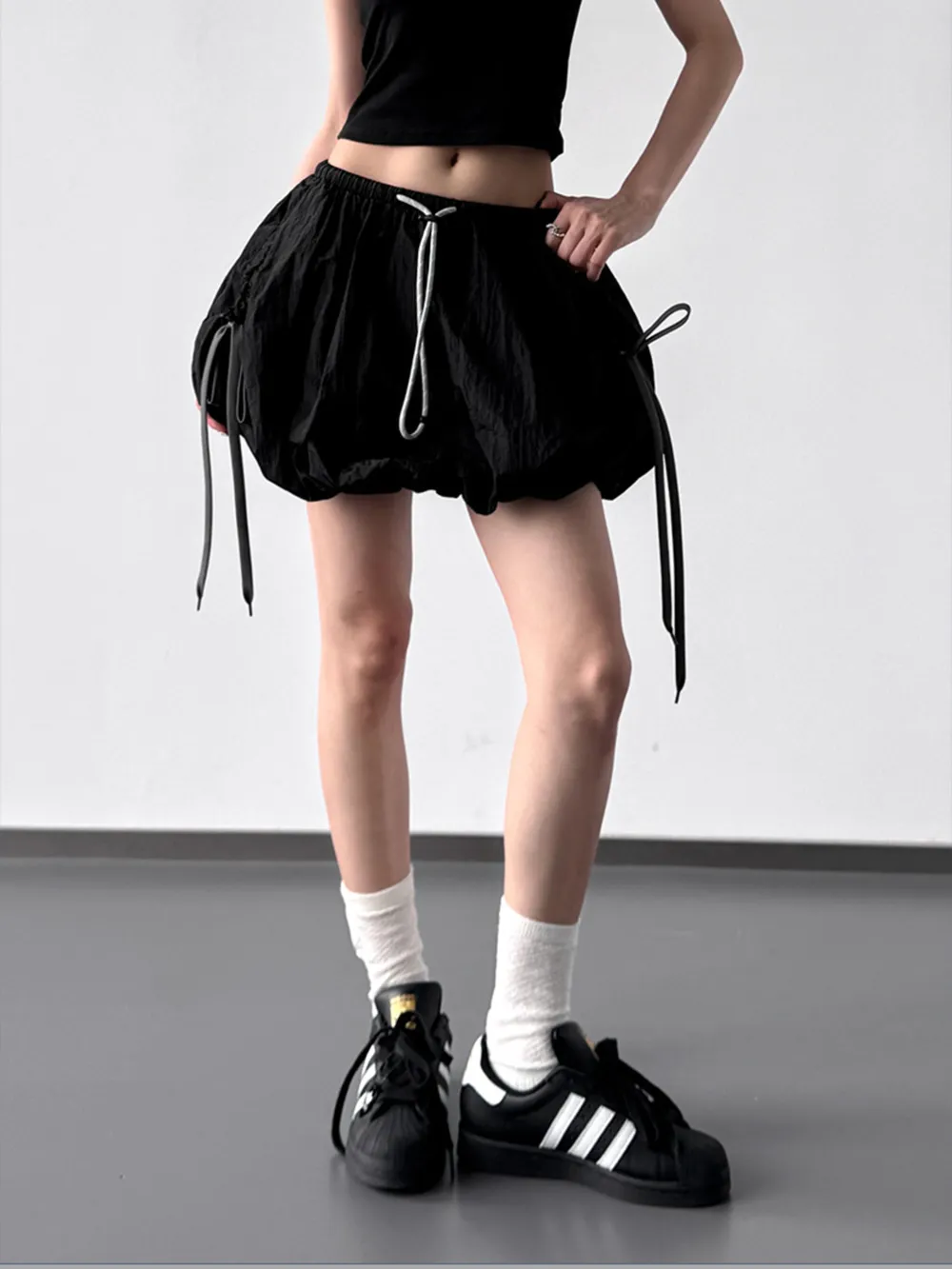 Bubble Drawstring Casual Shorts, image 3