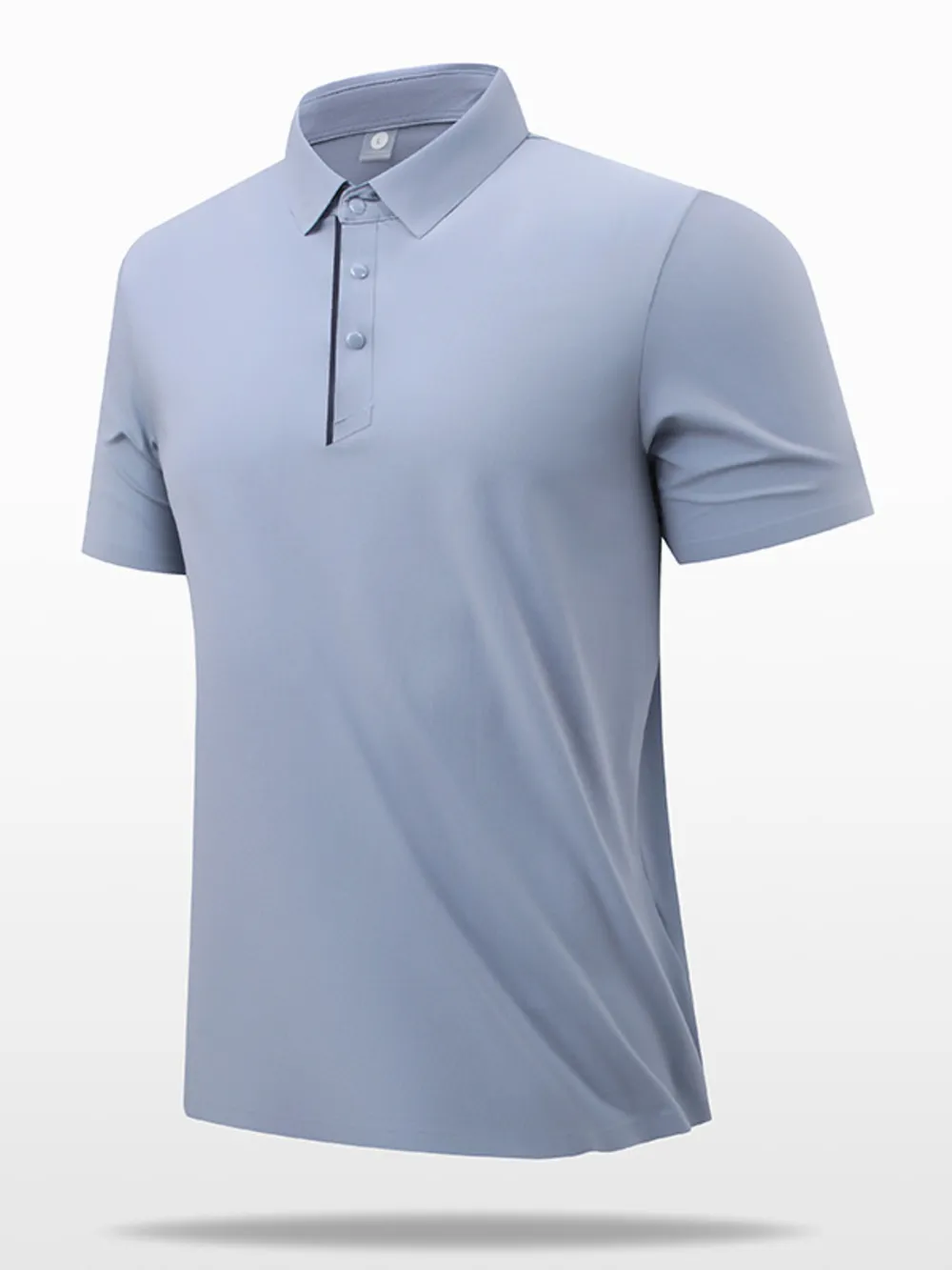 Men's Plus Size Button Detail Short Sleeve Polo, image 5