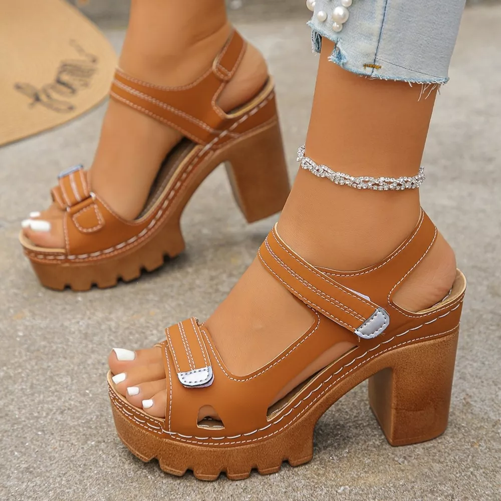 Open Toe Block Heels Sandals, image 13