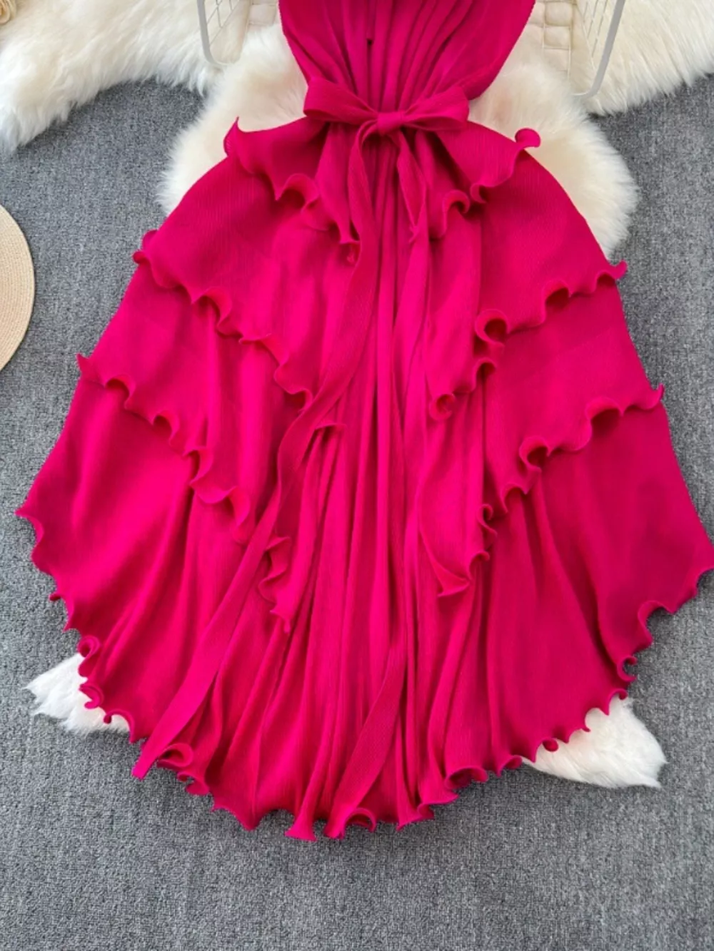 Ruffled Tiered Sleeveless Midi Dress, image 11