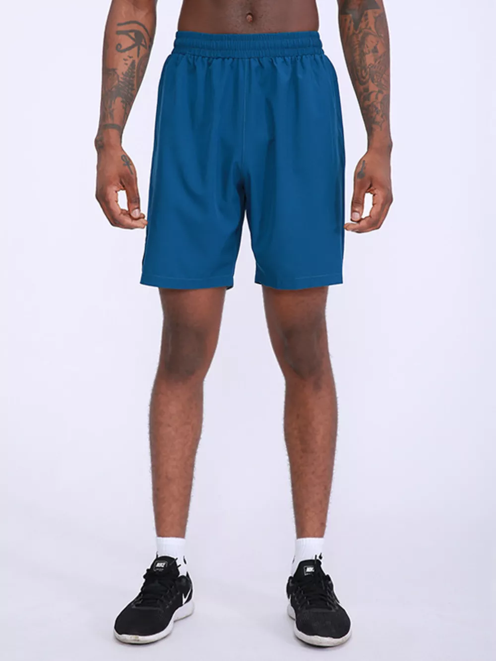 Men's Plus Size Elastic Waist Active Shorts, image 2