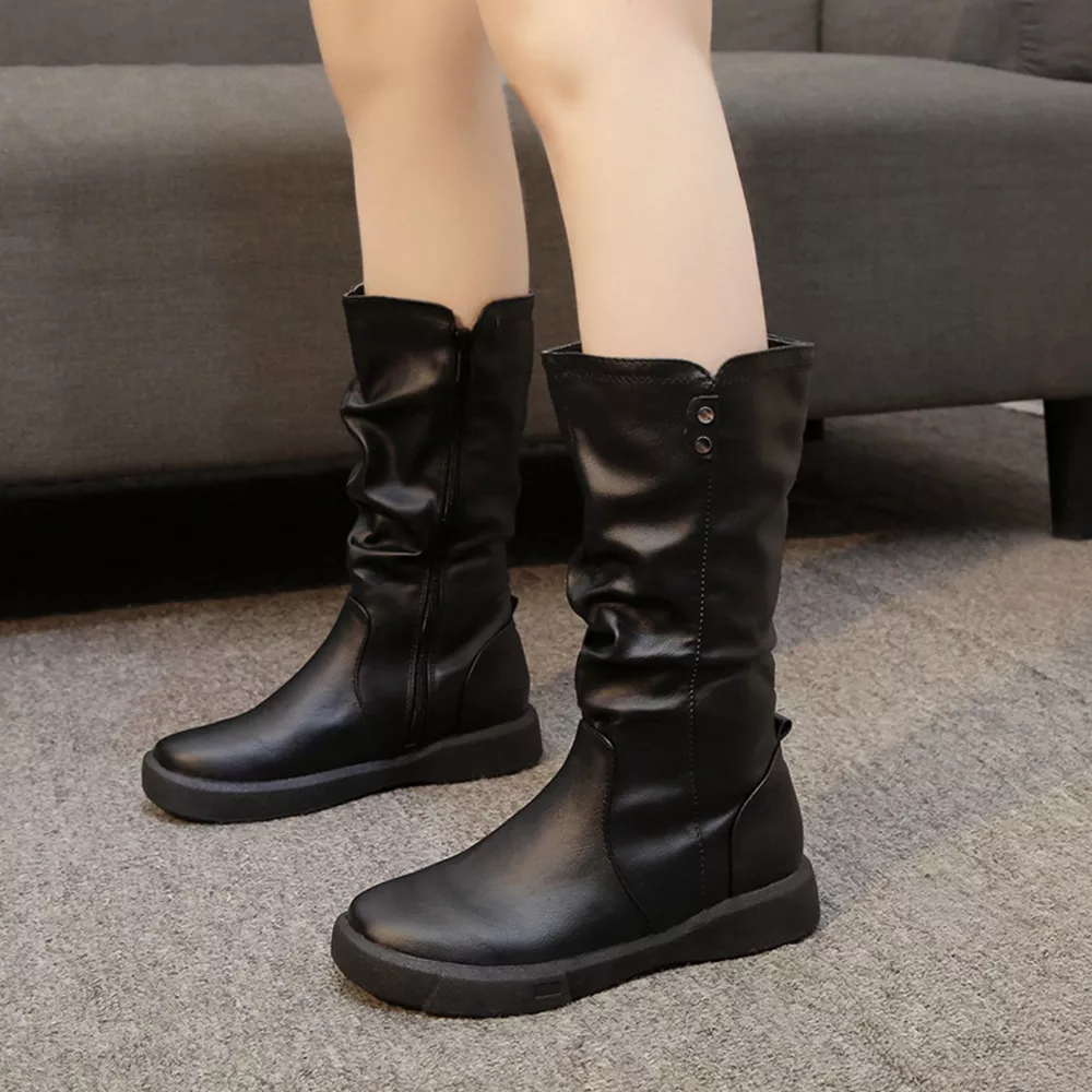 Round Toe Platform Boots, image 3