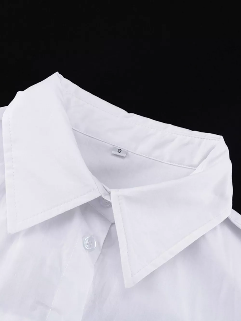 Button Front Long Sleeve Maxi Shirt Dress, image 8