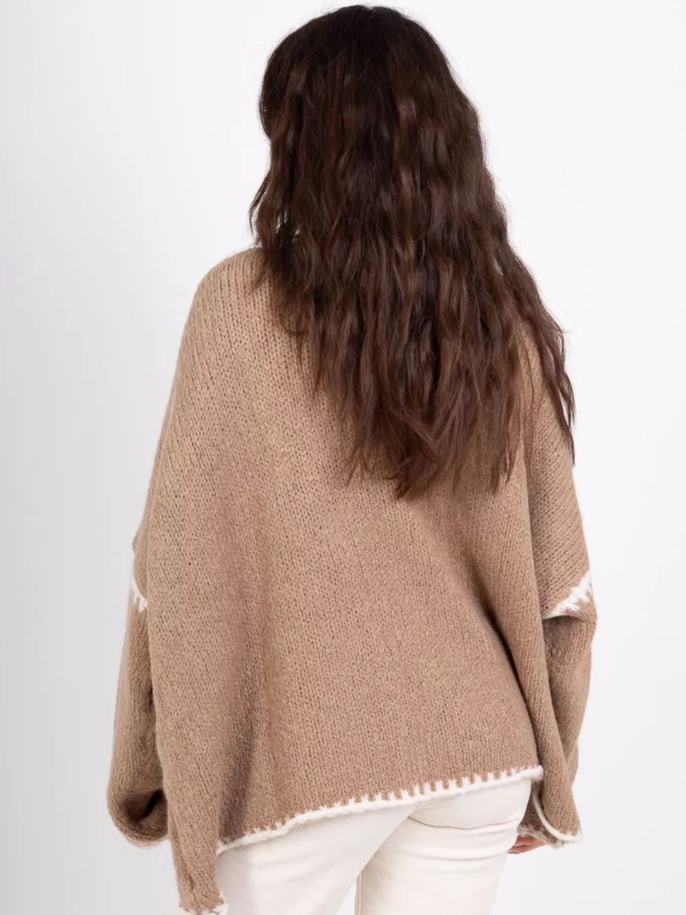 Contrast Trim Open Front Cardigan, image 15