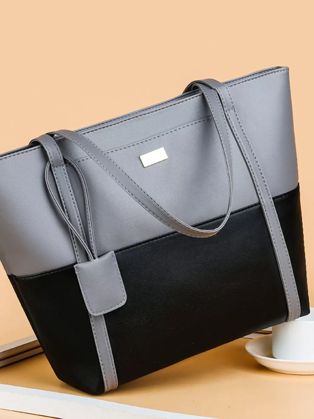 Two-Tone Tote Bag, image 8