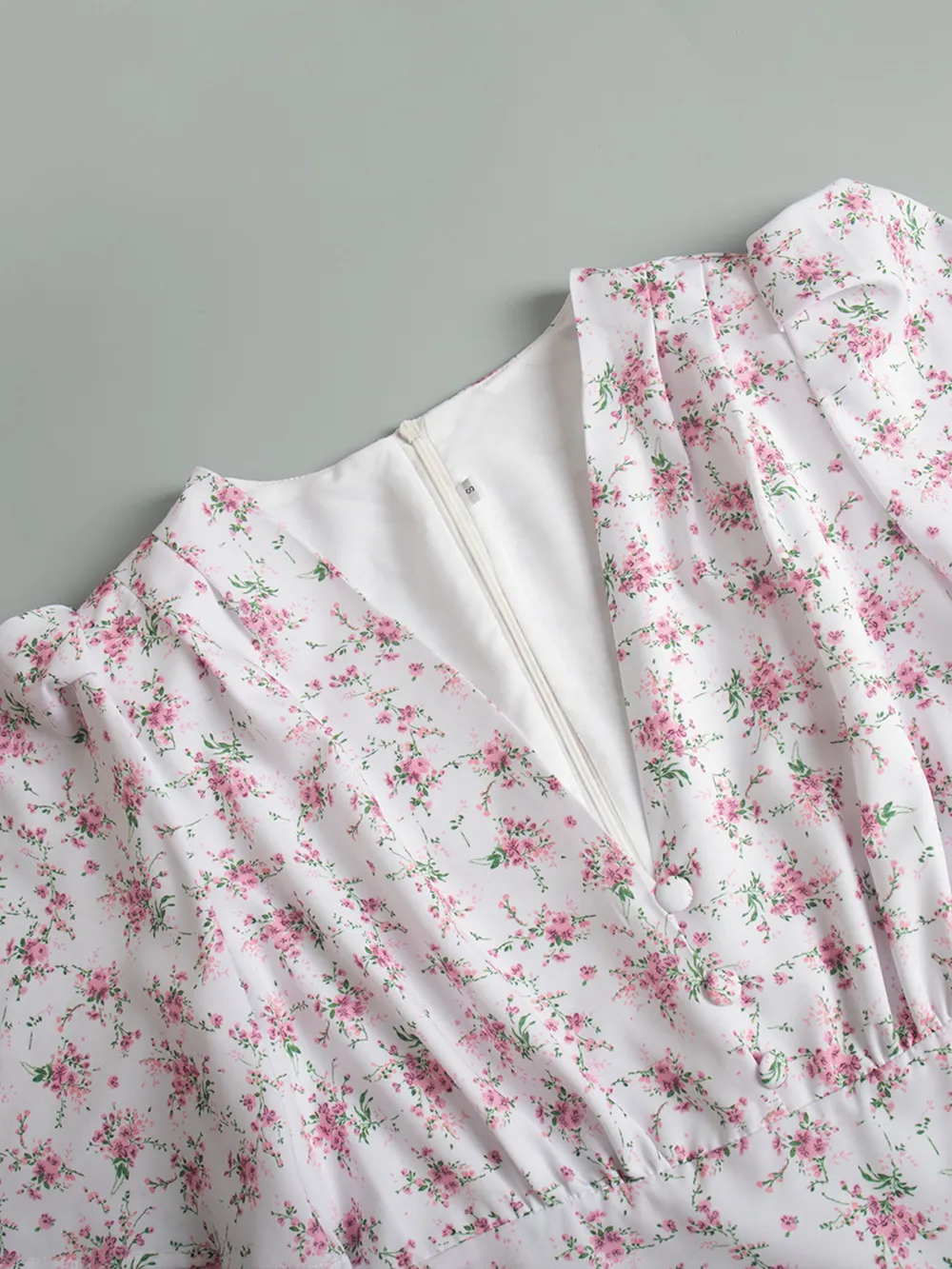 Floral Print Short Sleeve Dress, image 9