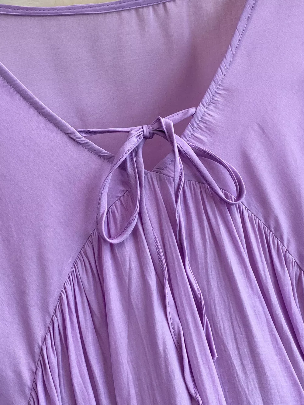 Balloon Sleeve Tie-Waist Dress, image 12