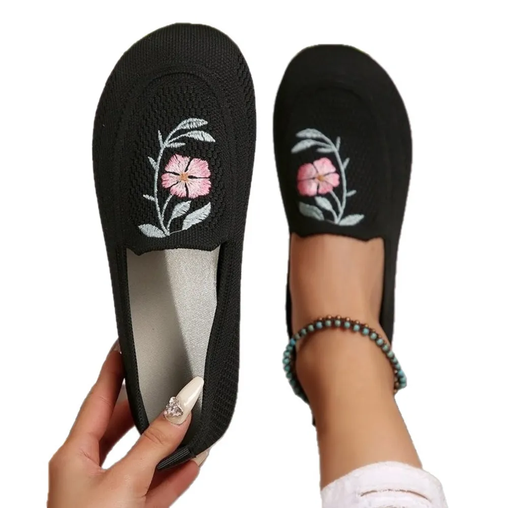 Embroidered Mesh Slip-Ons, image 8