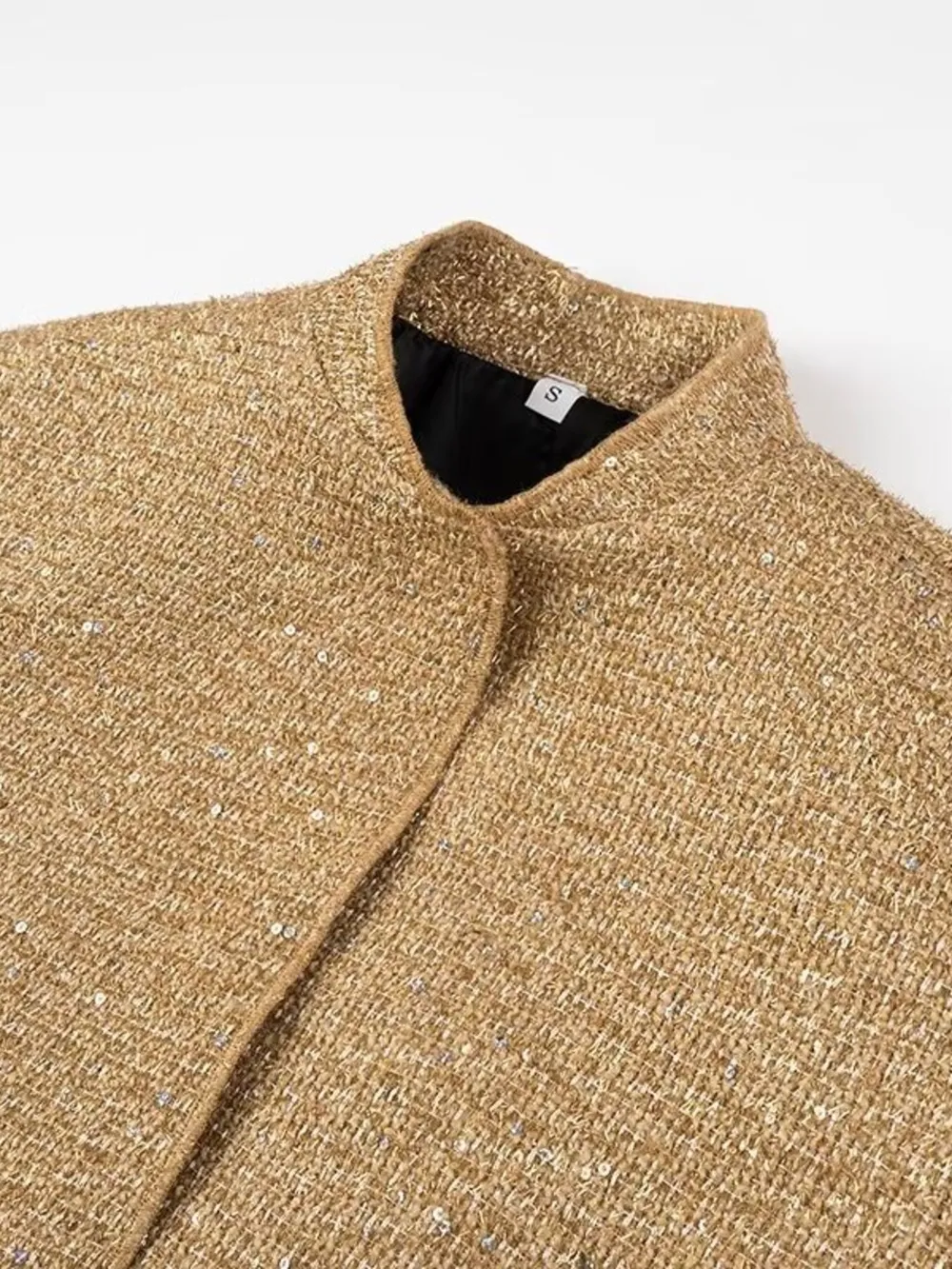Sequin Long Sleeve Jacket with Pockets, image 9