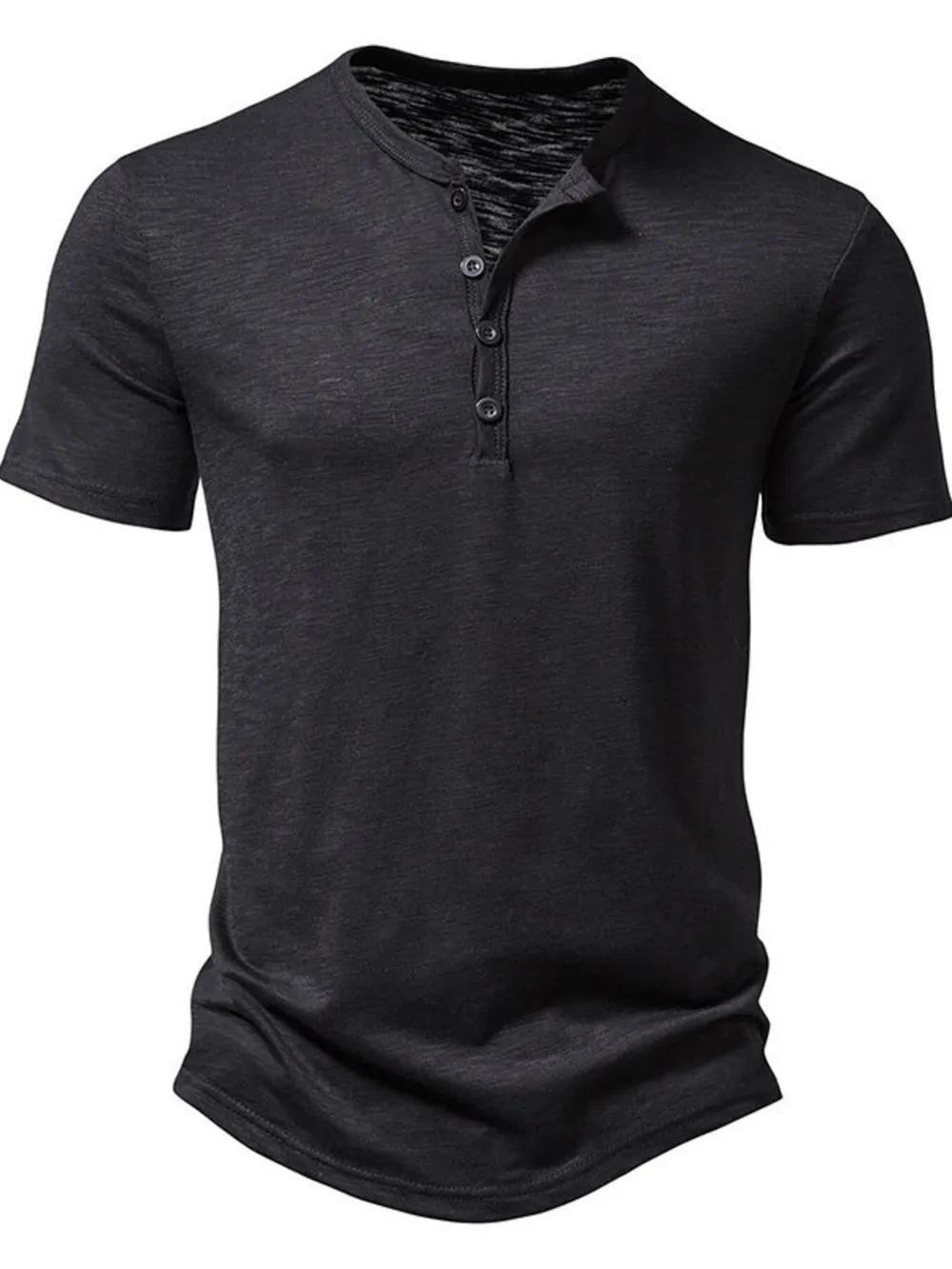 Men's Button Detail Short Sleeve Top, image 15